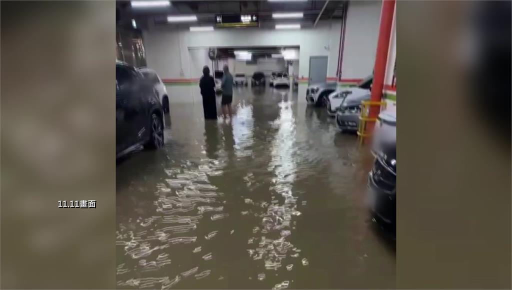 蘇澳煙波大飯店也遭殃！ 地下室水淹腳踝 多車慘泡水
