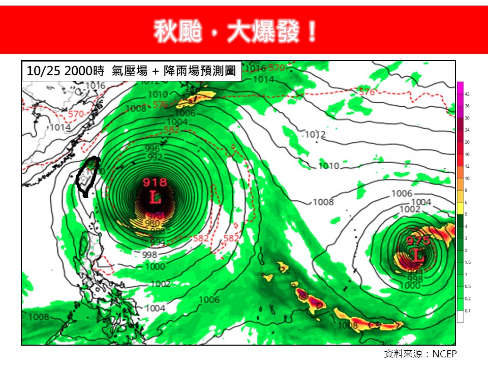 氣象專家林得恩提醒，10月下旬估還會有1至2個熱帶擾動生成，且極高機會強度為中颱以上。圖／翻攝自Facebook@林老師氣象站