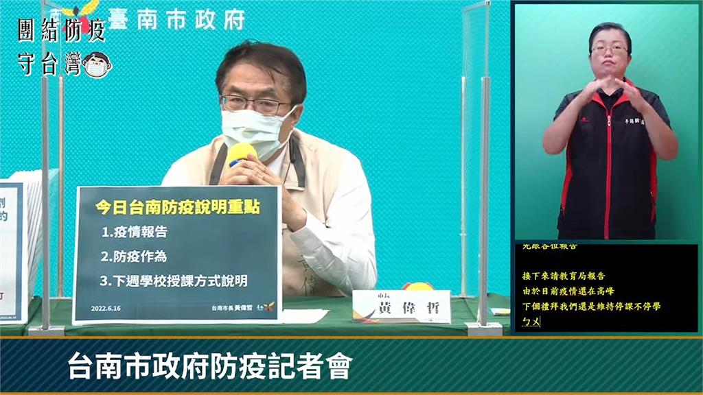 台南市長黃偉哲。圖／翻攝自YouTube@台南視野
