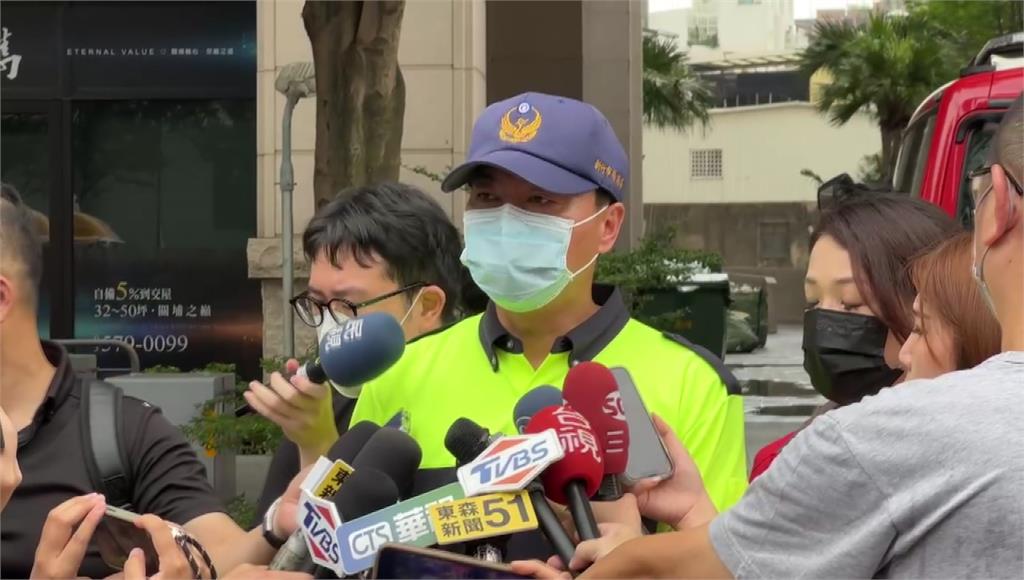 新竹市消防局長李世恭說明救援狀況。圖／台視新聞