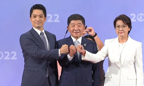 「台北市長選舉電視辯論會」今（5）天下午登場。圖／TVBS、三立電視