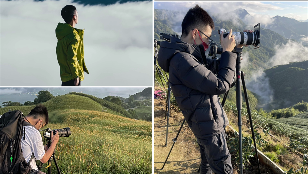 男護理師林鉦翔將5年來拍攝的作品，集結成縮時影片，紀錄最美台灣。圖／林鉦翔