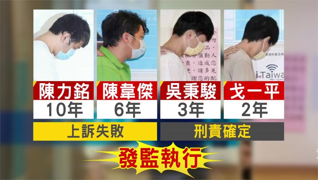 台積電內鬼案判決定讞！ 陳力銘關10年、陳韋傑囚6年