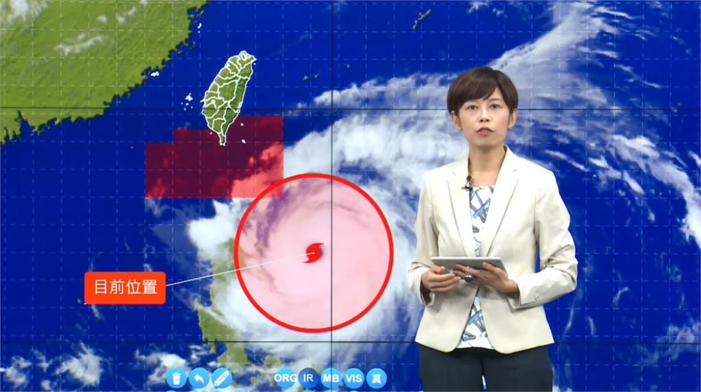 如行徑不變，杜蘇芮颱風最快將於今日下午2點30分發布陸警。圖／台視新聞