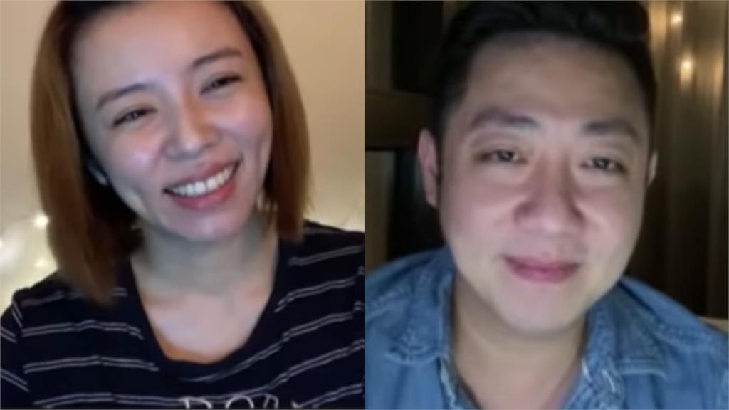 王瞳與艾成去年在YouTube頻道上討論婚姻狀況。圖／翻攝自YouTube頻道《耶一同進城》