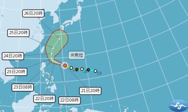 米克拉最快今晚升中颱！週四最接近台灣　西半部、東北部雨勢顯著