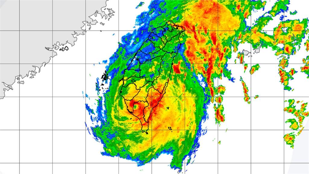 颱風「山陀兒」為台灣帶來致災性風雨。圖／中央氣象署（資料畫面）