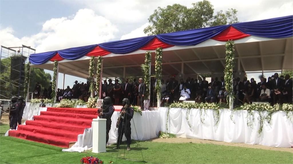 海地在23日為總統摩依士舉行國葬。圖／翻攝自AP Direct