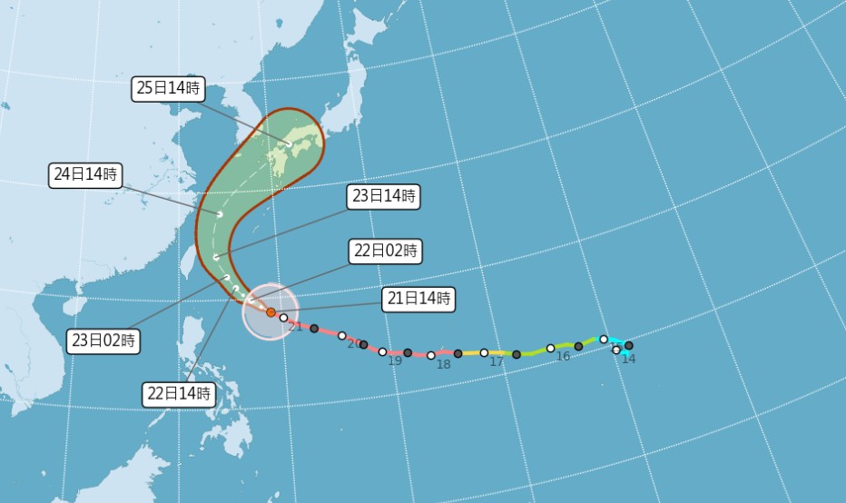 薔琵路徑西修！最新暴風侵襲率出爐　2縣市破9成、雙北也狂飆