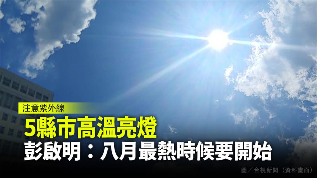 今日天氣晴朗炎熱。圖／台視新聞（資料畫面）