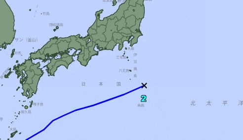 日本遭瑪娃颱風侵襲。圖／日本氣象廳