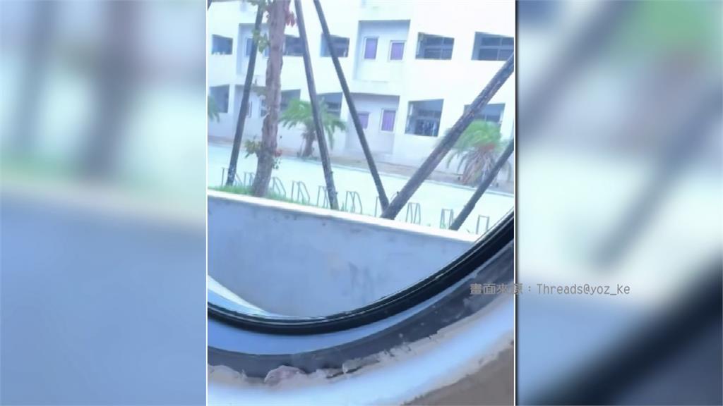 恆春文化中心女廁「窗貼剝落」 民眾驚：毫無隱私