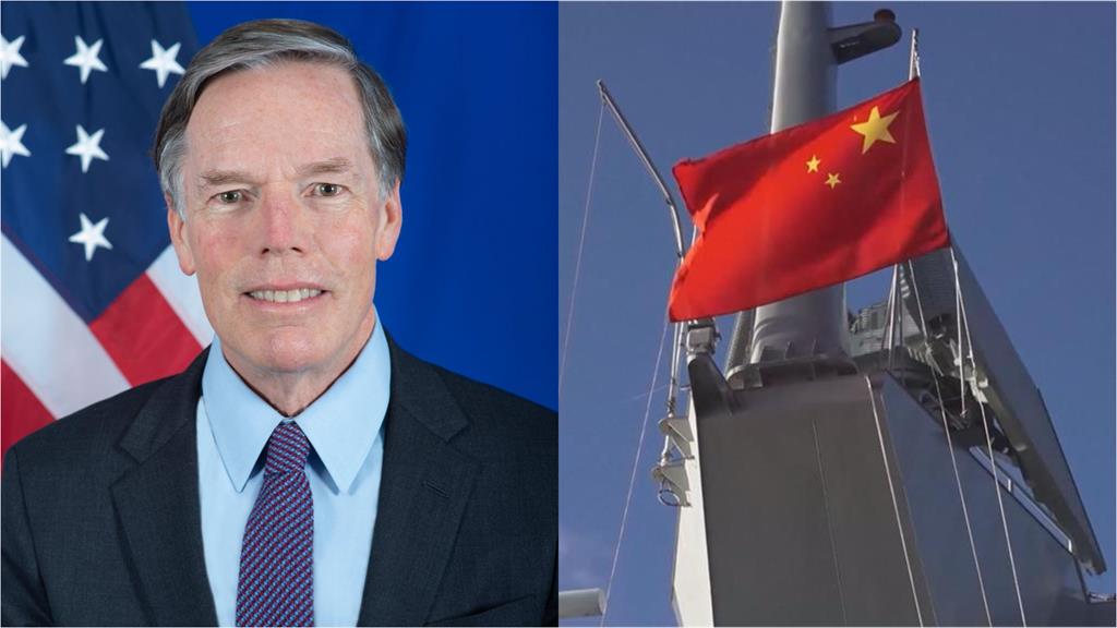 美駐中國大使伯恩斯回應中國在台海大規模軍演。圖／美聯社