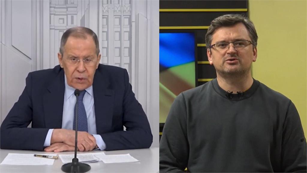 俄羅斯外交部長（左）、烏克蘭外交部長（右）將在10日會面。圖／翻攝自AP Direct