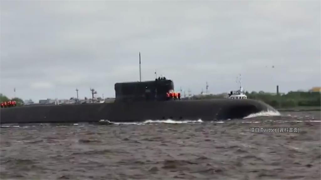 俄軍最大的核動力潛艦「貝爾哥羅德號」正式下水服役。圖／翻攝自推特