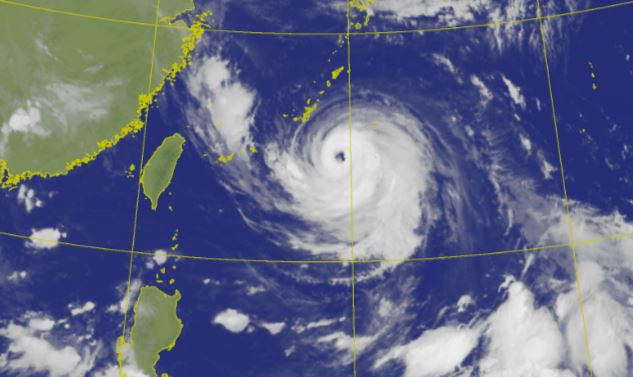 預估「卡努」週四距離台灣最近。圖／中央氣象局提供