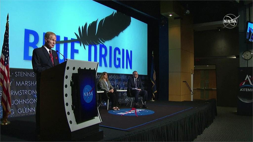 NASA宣布藍色起源獲得第二份登月艇合約。圖／路透社