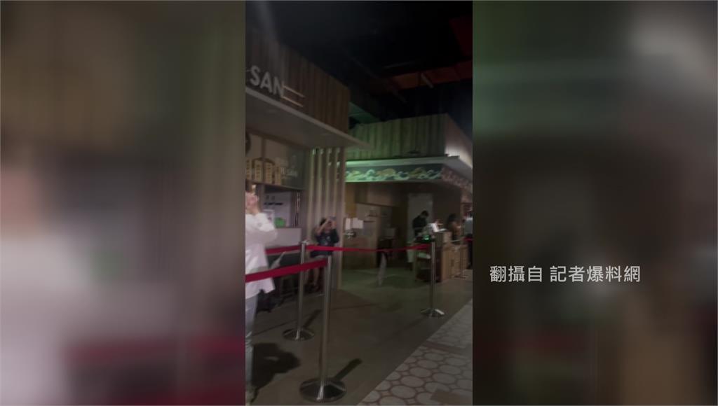 南港Lalaport晚間發生停電。圖／翻攝自記者爆料網