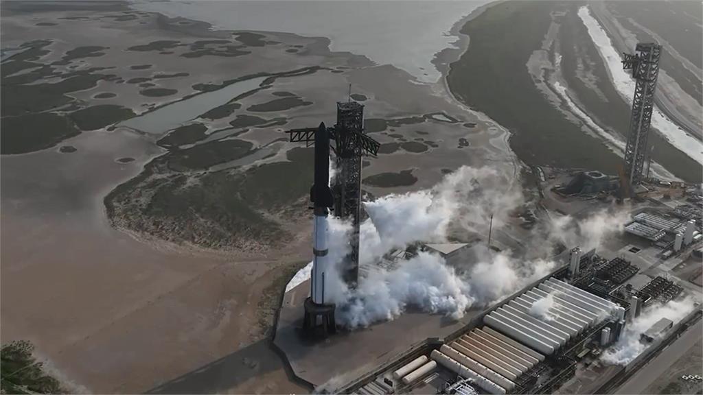 SpaceX星艦。圖／翻攝自X@SpaceX（資料畫面）