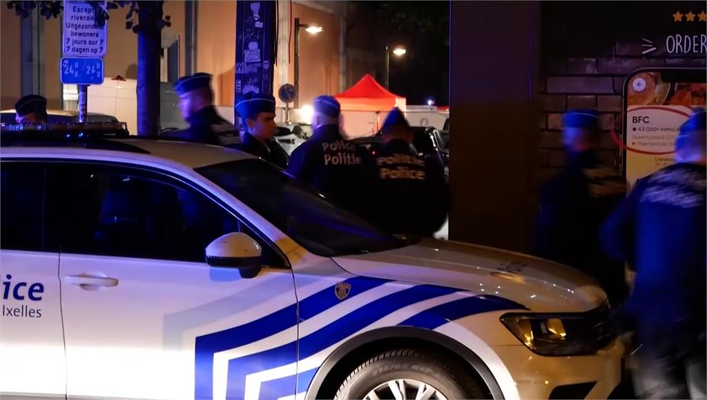 比利時2警遭持刀攻擊1死1傷。圖／美聯社