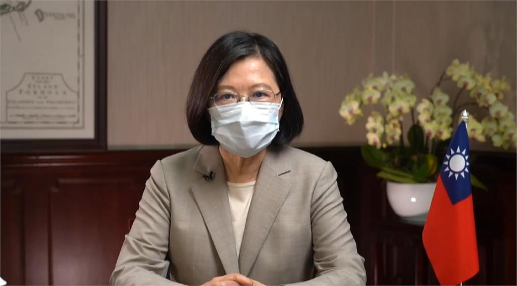總統致謝日本、美國，給予台灣疫苗支援。圖／台視新聞