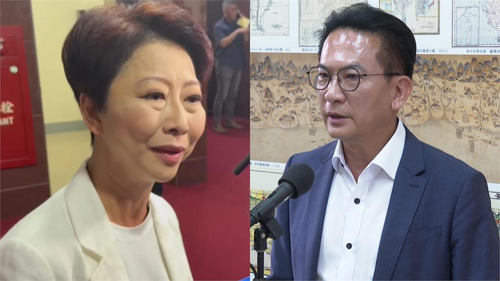 林俊憲、陳亭妃爭台南市長初選。圖／台視新聞