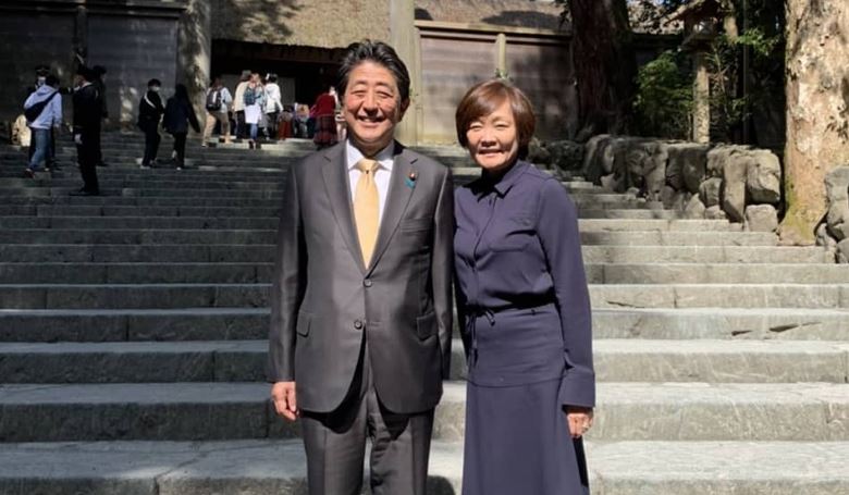 外交部誠摯歡迎日本已故前首相安倍晉三夫人安倍昭惠女士率團訪台。圖／翻攝自Instagram@akieabe