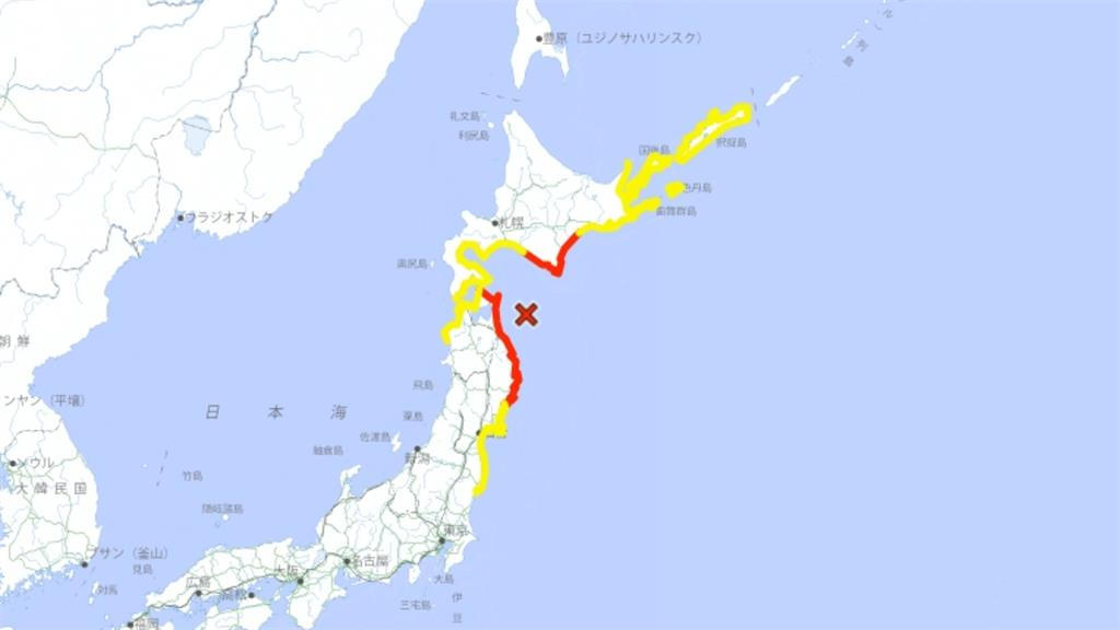 日本青森外海發生規模7.6強震！最大震度6強 氣象廳發布海嘯警報