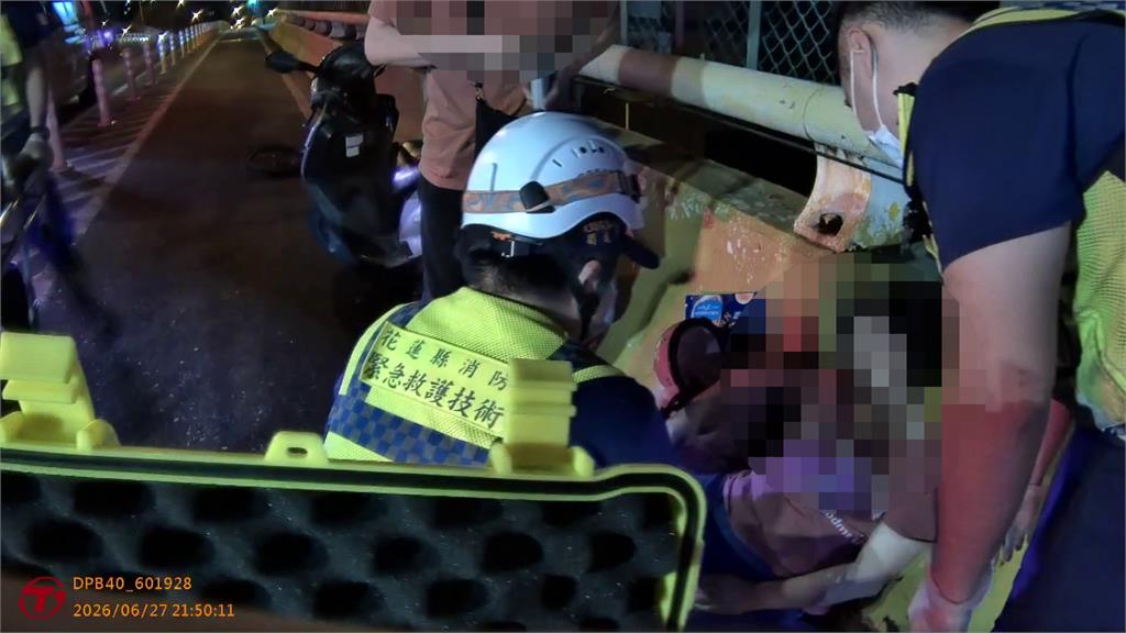 花蓮永吉橋深夜奪命車禍！ 機車追撞單車9旬翁不治