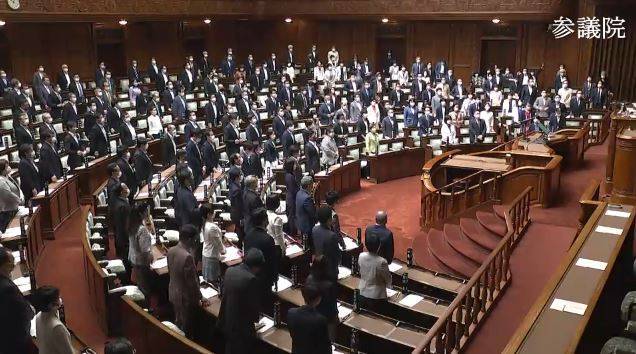 日本參議院全數議員一致通過，力挺台灣加入世界衛生組織。圖／翻攝自日本參議院