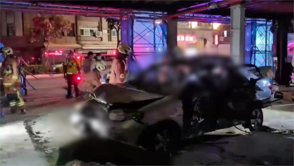新竹轎車撞工地3死1傷，15歲逃逸駕駛落網。圖／台視新聞
