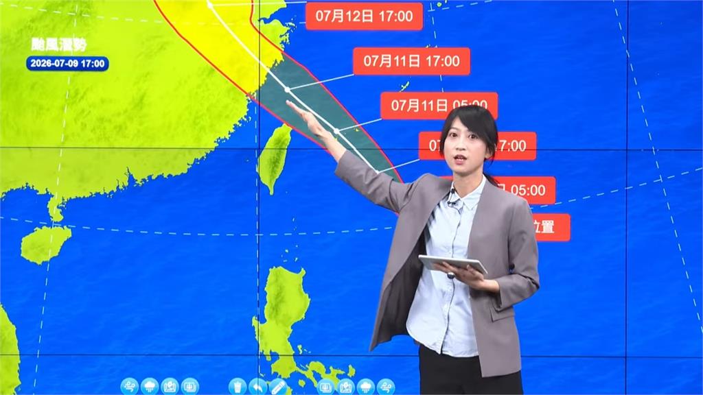 強颱巴威加速！明天通過台灣北部海域 慎防豪雨、12級強陣風