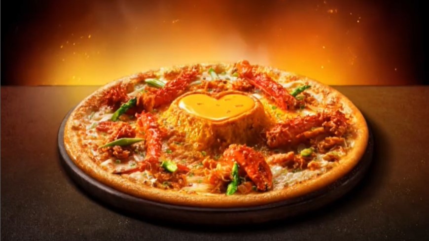 達美樂認為自家「火山披薩」系列被抄襲。圖／翻攝自IG@dominospizza_tw