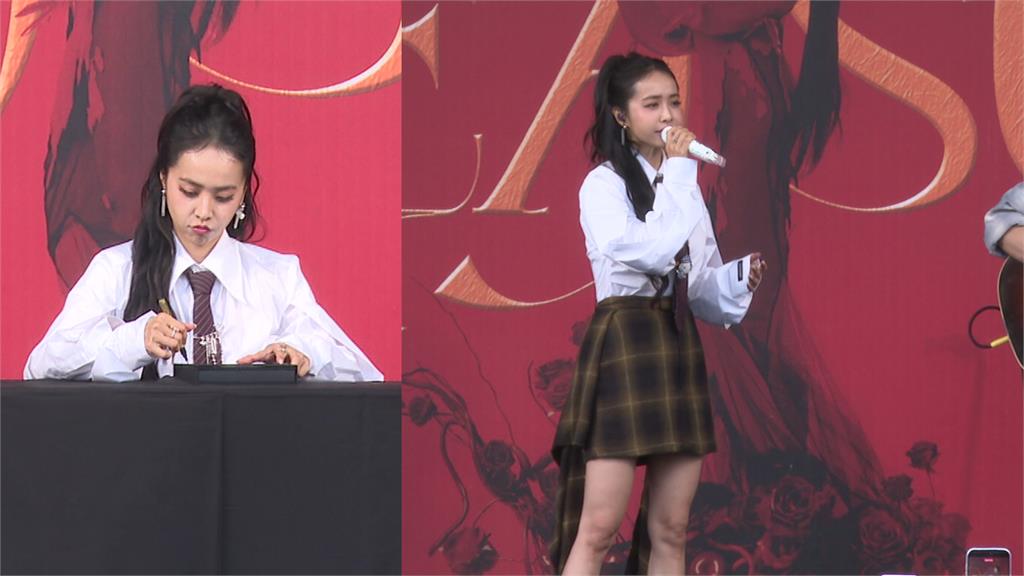 擠爆！蔡依林辦簽唱會 發出逾2千張號碼牌