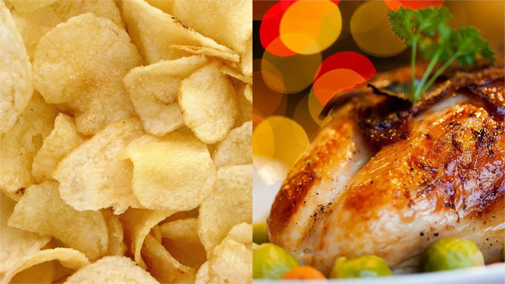 英國缺薯片、美國感恩節恐怕沒火雞可吃。合成圖／翻攝自Pixabay