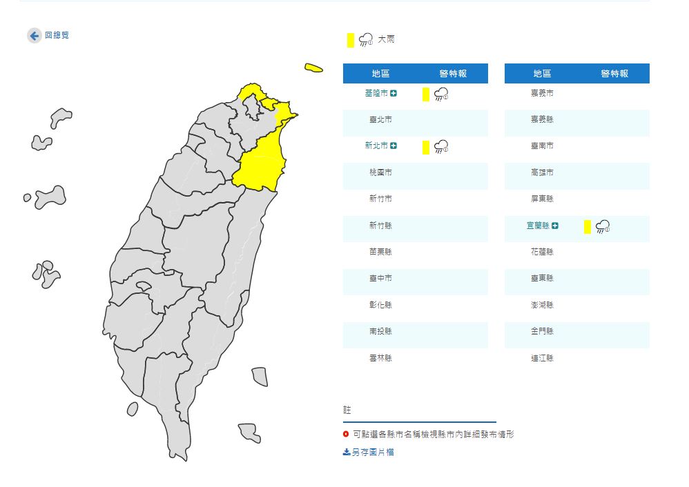 颳風又下雨！ 14縣市強風特報、3縣市有大雨發生
