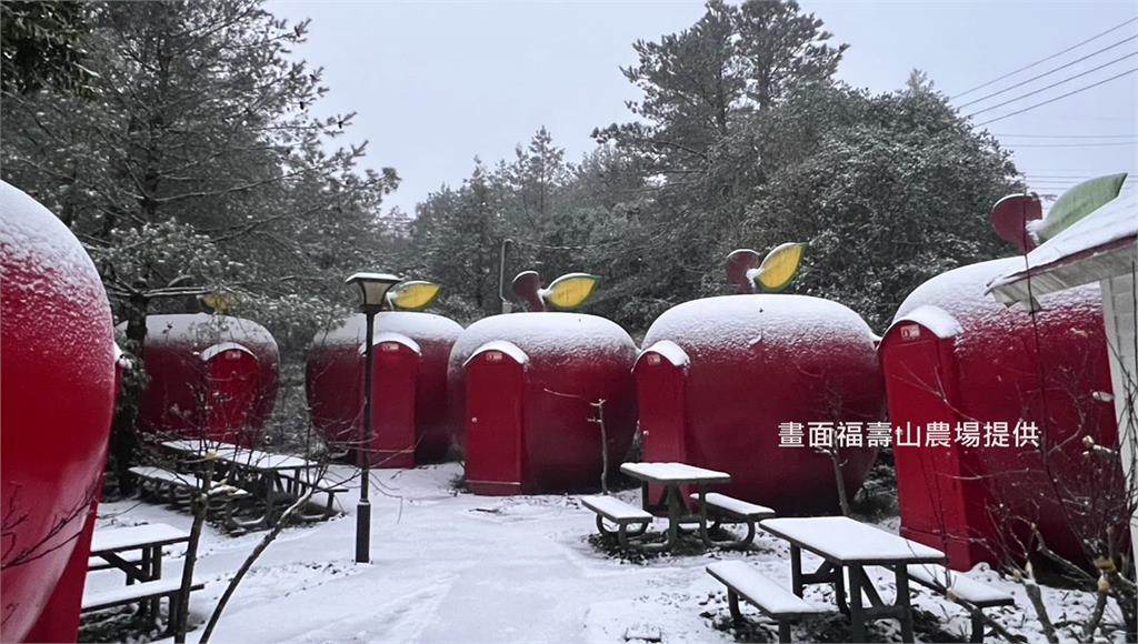 降下3月雪！ 玉山、太平山、福壽山成銀白世界