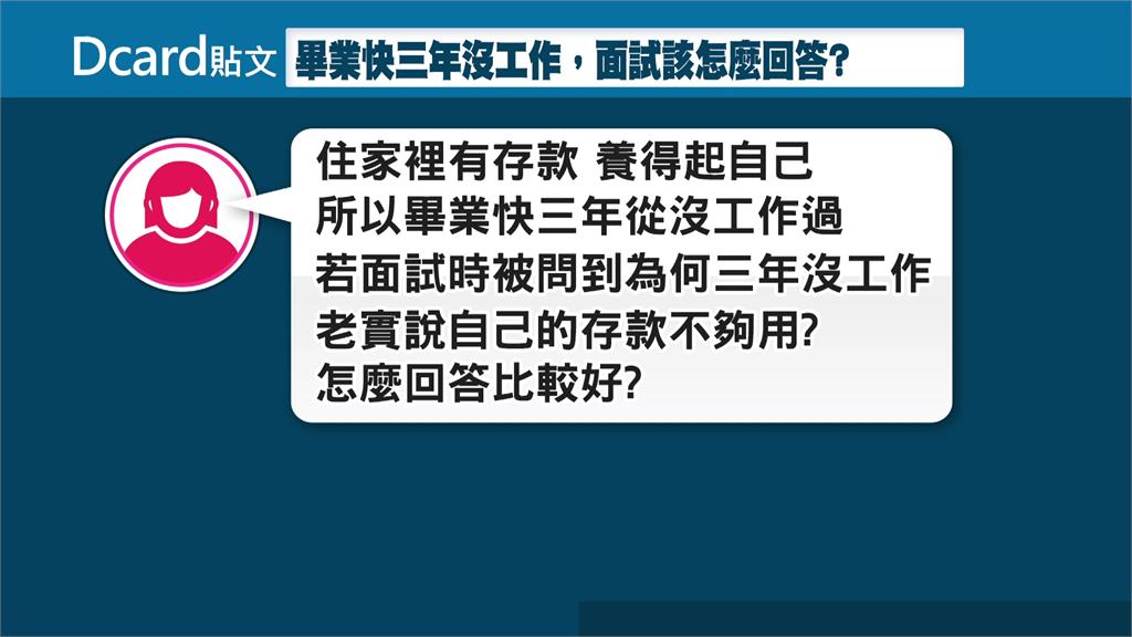 畢業3年才找工作 網友：面試該怎麼解釋？專家給答案！