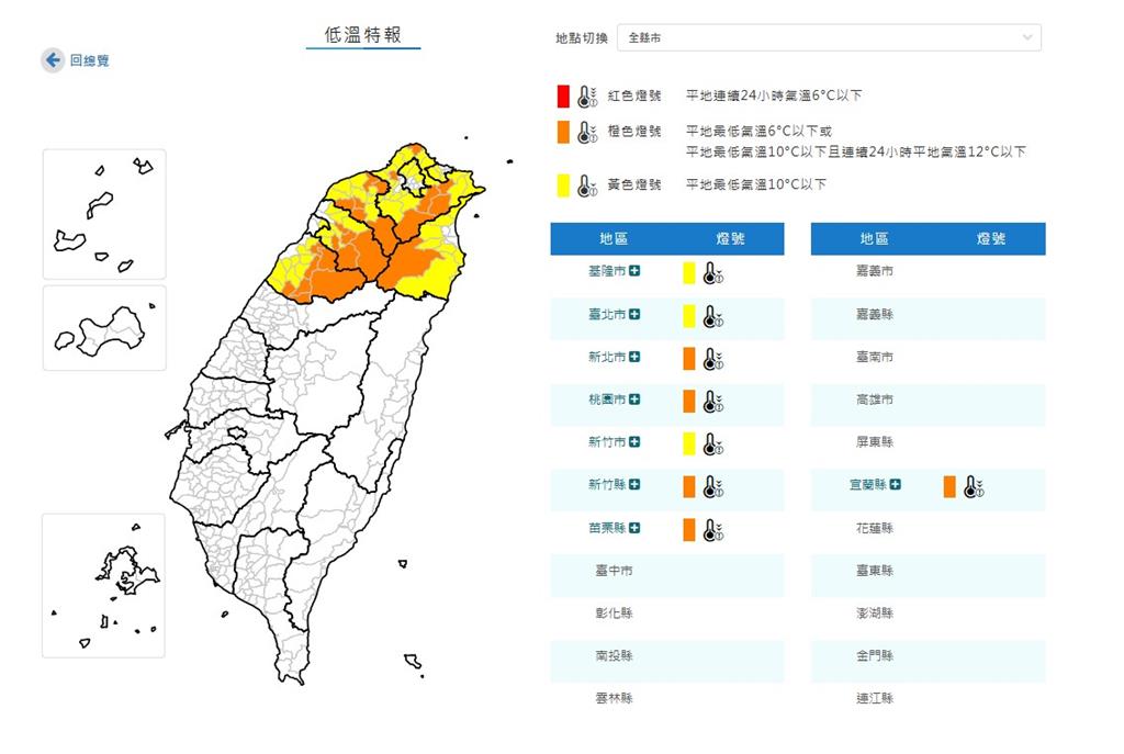 8縣市低溫特報！全台急凍10度↓「最冷時間曝」　高山有機會降雪