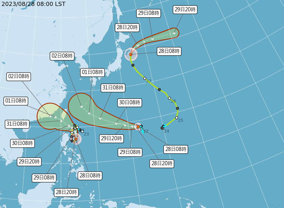 三颱共舞！「海葵」颱風生成 最新路徑預測出爐