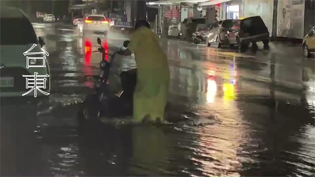 杜蘇芮大雨狂炸！台東市區2天淹5次 民眾超無奈