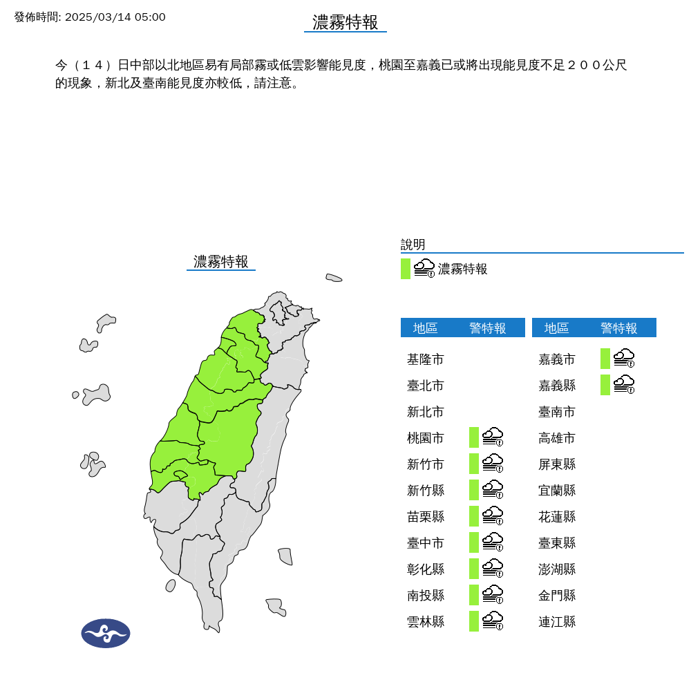 3地區慎防大雷雨　強烈冷氣團明南下「探10℃↓」