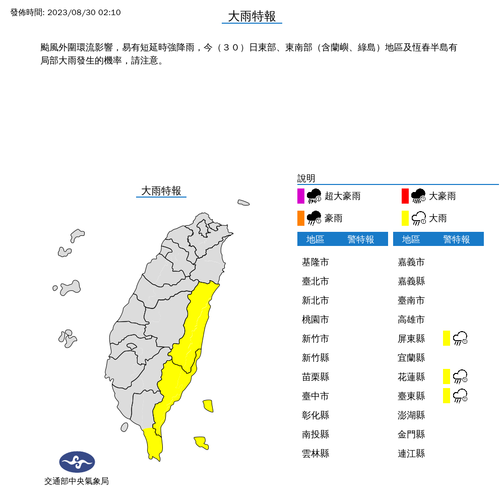 強颱蘇拉成「超級颱風」！ 暴風圈估午後觸陸 3縣市大雨特報